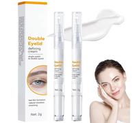 2 Pcs Eyes Big Lifting Eyelid Defining Cream,Double Eyelid Styling Cream,Double Eyelid Cre/am Waterproof Invisible Double-Fold Eyelid Crea/m,Double Eyelid Shaping Balm,Eyelid Lift Cr/eam,Shaping Gel