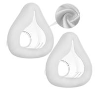 2 PCS Fabric CPAP Mask Compatible with Resmed AirFit F20 & Airtouch F20, Reliable Seal Sleep Apnea Mask, Innovative Fabric-Silicone Hybrid Design, CPAP Accessories Supplied by BlessEase, Grey (S)