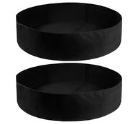 2 Pcs Fabric Grow Bags For Gardening, Round Heavy Duty Planting Bags, Black Color, Great For Vegetables, Flowers, And Fruit Trees