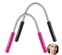 2 PCS Facial Hair Remover, Spring Eyebrow Face Epilator, Threading Tool for Women, Tool Remove Hair from Upper Lip, Chin, Cheeks and Neck for Women Girls or Men