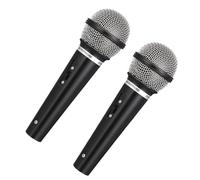 2 Pcs Fake Microphone, Microphone Prop, Toy Microphone, Prop Microphone, Kids Microphone, For Birthday Party Supplies Favors Performance Singing Role Playing Dancing Stage Props
