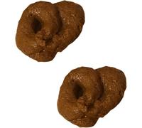 2 Pcs Fake Poopy, Sproof Brown Realistic Fake Poop, Novelty Floating Fake Poop for April Fools' Day Prank, Perfect Gag Gift, Prank Gift