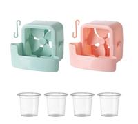2 Pcs Fan Cool Breeze Attachment With 8 Pcs Cup - 11x9x9cm Fan Ice Box Cooler , 4-6 Hours Mister Attachment, Accessories Hangable Ice Box Cooler Device,Boxe Hangable For Festival Terrace Alley Balcony