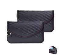 2 PCS Faraday Bag for Key Fob, Faraday Pouch for Phone, Signal Blocking Pouch for Car Keys, for Car’s Key Mobile Phone and Cards(Black)