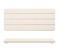 2 Pcs Fast Drying Diatomite Bathroom Tray, Grooved Design, Water Absorbing Stone,Soap Dish Holders for Bathroom Counter, Water Absorbing Stone Sink Organizer for Bathroom and Kitchen (White)