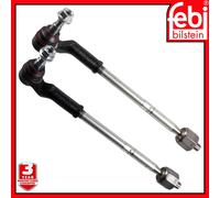 2 PCS FEBI 179949 + 179951 Tie Rod Fitting Position: front axle right