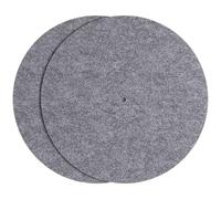 2 Pcs Felt Record Protective Mat for Vinyl Records | Anti-vibration Support, Clearer Sound Output, Versatile Use on Platters