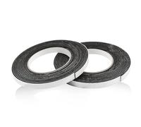 2 Pcs Felt Tape Black, 2m x 22 mm Furniture Pads Roll, Self Adhesive Felt Strips, Sealing Foam Tape for Hardened Wooden Floors for Sound and Heat Insulation, Practical Alternative for Projection