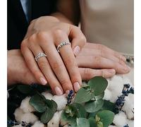2 Pcs Fidget Ring Gold and Silver Alloy Reduce Anxiety Relax Mind Open Bead Rings Women Finger Accessories
