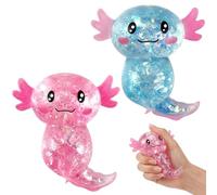2 PCS Fidgets Squishy Toys, Fidgets Squishy Toys for Anxiety Relief and Focus Improvement, Classroom and Travel Sensory Toys, Set of 2 Salamander Malto Squishy Fidget Toys