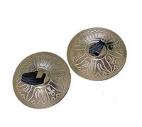 2 Pcs Finger Cymbals Belly Dancing Gold Finger Brass Musical Instrument Dancing Accessory for Dancer Ball Party