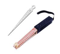 2 Pcs Fire Door Gap Gauge,Engineering Ruler for Measuring The Gap Between Plug Gauges and Doors, Metal Door Gap Measuring Tool, Wedge Vernier Feeler Gauges and Gap Gauge (1-15mm/0.04-0.59in)