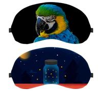2 PCS Firefly Eye Mask, Sleep Mask for Side Sleeper, Soft Sleeping Eye Mask for Women Men, Complete Light Blocking, Zero Pressure Night Blindfold