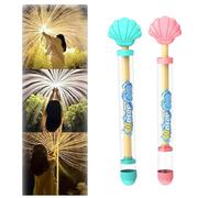 2 Pcs Firework Water Gun,Romantic Firework Style Water Spray Toy for Couples, Pull-Out Sprinkler Spray Toys Family Friends Interactive Pool Game for Bathing, Pool Gift for All (C1)