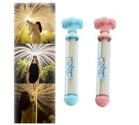 2 Pcs Firework Water Gun,Romantic Firework Style Water Spray Toy for Couples, Pull-Out Sprinkler Spray Toys Family Friends Interactive Pool Game for Bathing Pool Brush Gift for All (E)