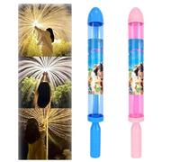 2 Pcs Firework Water Gun,Romantic Firework Style Water Spray Toy for Couples, Pull-Out Sprinkler Spray Toys Family Friends Interactive Pool Game for Bathing, Pool Gift for All (C1) (B)