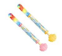 2 Pcs Fireworks Water Guns with Lights, 70-Hole Firework Style Water Spray Guns Light Up Waters blasters Summer Pool, Backyard, Beach, Birthday Party Outdoor Game Toys