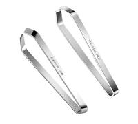 2 Pcs Fish Bone Tweezers Set, Flat and Slant FishTweezers, Stainless Steel Fishes Scale Remover, Ideal for Removing Fishes Bones and Plucking Feather