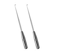2 Pcs Fish Hook Remover, Stainless Steel Fish Hook Detacher Security Extractor Dehooker Tools, Quick Fishing Unhooking Disgorger for Freshwater and Saltwater, Black