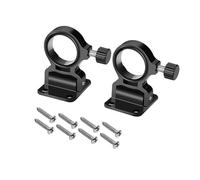 2 Pcs Fishing Umbrella Holder, Foldable Parasol Clamp Wall Mounted Fishing Umbrella Bracket for Outdoor Balcony Patio Fishing Platform (Black)
