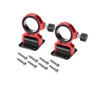2 Pcs Fishing Umbrella Holder, Foldable Parasol Clamp Wall Mounted Fishing Umbrella Bracket for Outdoor Balcony Patio Fishing Platform (Red)