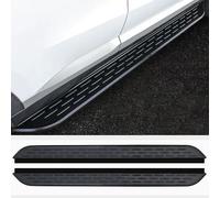 2 pcs fits for MG HS 2025 Running Board Side Step Nerf Bar Pedal Running Board Aluminium All Black (with Brackets)