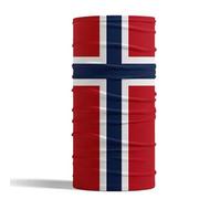 2 Pcs Flag Bandana of Norway Balaclava Neck Gaiter for Men Women Headwear Riding Cycling Dust-proof Face Cover Mask Seamless Headscarf flag print 25 * 50cm