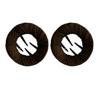 2 Pcs Flat Hair Clip for Women, Circular Bun Clip for Back of Head Bun, No Pressure Clips for Thick Hair, Comfortable Pancake Claw Clips for Yoga, Sports, Workout, Brown