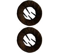 2 Pcs Flat Hair Clip for Women, Circular Bun Clip for Thick Hair, No Pressure Clips for Back of Head Bun, Comfortable Pancake Claw Clips for Yoga, Sports, Workout, Brown
