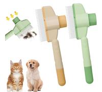 2 PCS Flea Comb for Cats, Dog Comb, Long Handle Pet Grooming Combs for Cats Dogs, Flea for Dogs,Comfort Grip & Portable Design,Durable Easy-to-Clean Brushes for Home Travel Use