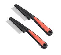 2 Pcs Flea Comb for Dogs and Cats, Cat Dog Flea Comb, Stainless Steel Pet Combs with Thick Rounded Teeth for Short Long Haired Pets