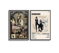 2 PCS Fleetwood Art Music Mac Canvas Poster Poster Wall Art Canvas Posters Room Decorative Aesthetic Poster Print Decor Posters 12x18inch(30x45cm) Style