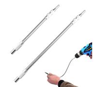 2 Pcs Flexible Drill Bit Extension 200/300 mm, 1/4 Inch Magnetic Bit Holder | 360 Degree Bendable Shaft, High Torque Durable Metal Core, Magnetic Tip Secure Grip for Tight Corner Screwdriving
