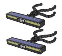 2 Pcs Flexible Octopus Solar Light, 360° Adjustable, Motion Sensor Outdoor Fence Light With Clip, Weatherproof, 1200Mah Battery For Patio, Garden, Camping