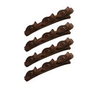 2 Pcs Flocking Braided Hair Clips Double Layer Side Duckbill Clip Accessories For Woman And Girls Braided For Women And Girls Easy To Use Styling