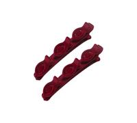 2 Pcs Flocking Braided Hair Clips Double Layer Side Duckbill Clip Accessories For Woman And Girls Braided For Women And Girls Easy To Use Styling