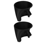2 pcs Flour Funnel- Stand Mixer Attachment Enables Guided Pouring (Black Yellow)
