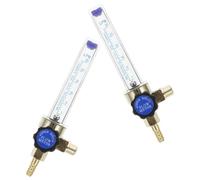 2 Pcs Flowmeter Regulator Gauge, 1/4pt 7mm 0.15mpa | Ppe Construction, High-precision Measurement and Easy Monitoring, for Technicians, Lab Staff, Hvac Testing