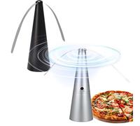 2 Pcs Fly Fans for Tables, 2025 New Upgrades Quiet Fly Repellent Fan, Keep Flies and Small Insects Away from Your Food, For Picnic, BBQ, Party (Black)