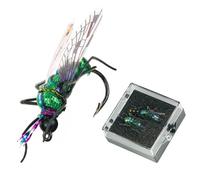 2 Pcs Fly Fishing Hook Bait Fishing Gear Artificial Lure Bait Bee Floating Lure Box High Simulation Trout