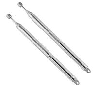 2 PCS Fm Radio Aerial Antenna- DAB Telescopic Portable Antenna Replacement, 75cm 7-Section TV Radio Antenna for DAB AM/FM Stereo Reception