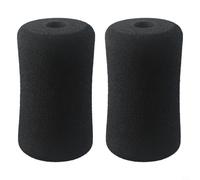 2 PCS Foam Foot Pads Rollers Replacement for Leg Extension Machines, High Density Tube Padding for Home Gym Equipment, Fits 22-25mm Diameter, Black(20 * 70 * 130mm)