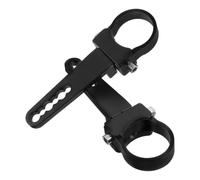 2 Pcs Fog Light Mount 37mm Aluminum Alloy Motorcycle Headlamp Bracket | Adjustable Angle, Secure Installation for Lights, Includes Clamps, Wrenches and Sponge Pads, Black Finish