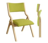 2 Pcs Folding Chairs with Padded Seats - No Assembly Required, Lightweight Foldable Dining Chairs for Outdoor Weddings, Parties, and Receptions (Green)