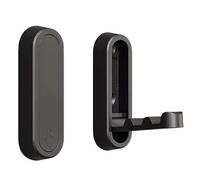 2 pcs Folding Coat Hooks Heavy Duty Zinc Alloy Foldable Coat Hook Retractable Support Non-Slip Folding Hooks with Screws for Scarf Hat Umbrella Keys Robe Towels (Black)