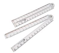2 PCS Folding Ruler, 30cm Foldable Ruler Clear Ruler 15 cm Transparent Straight Ruler Shatterproof Geometric Ruler Flexible Plastic Ruler For School Kids Office