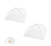 2 Pcs Food Net Cover 12 Inch Reusable Food Covers,Food Covers Mesh Pop up Mesh Food Cover forFood Covers Mesh Pop Up Nets for Outdoors, Screen Tents Parties Picnics BBQ,Reusable and Collapsible