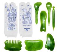 2 Pcs Foot Acupressure Socks, 7 Pcs Massage Sticks, Women's Acupressure Socks, Acupoint Map of Socks, Acupoint Socks Cover, Acupressure Socks Set, Acupoint Pattern Socks, Elastic Fiber Socks