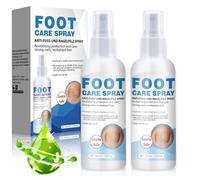 2 Pcs Foot and Nail Spray, Athletes Foot Spray, Athletes Fo-ot Treatment, Odour Control & Cracked Heel Repair, Anti Itching and Deodorizing Sp-ray for Smelly Sweaty Feet, Antifungal, Moisturizing