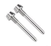 2 Pcs For Bike ALLOYs Disc Brake Caliper Bolt Pin for Magura MT2/MT4/MT5/For MT6/MT8, Titanium ALLOYs Brake Pad Retaining Pin with Snap For Ring, Black(TITANIUM)